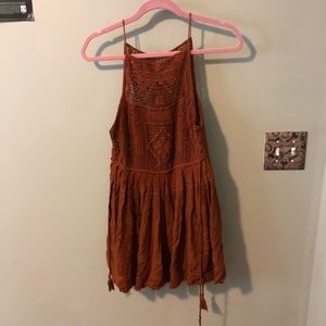 free people sun dress with lace accent